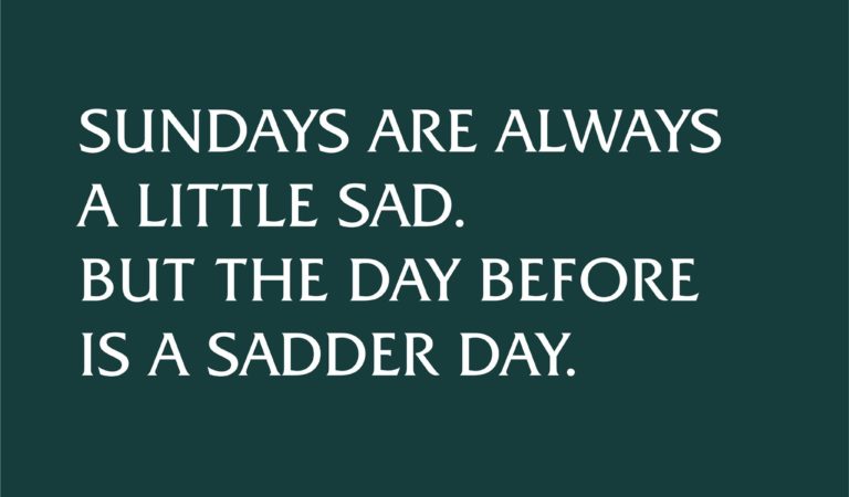 Sundays vs. …